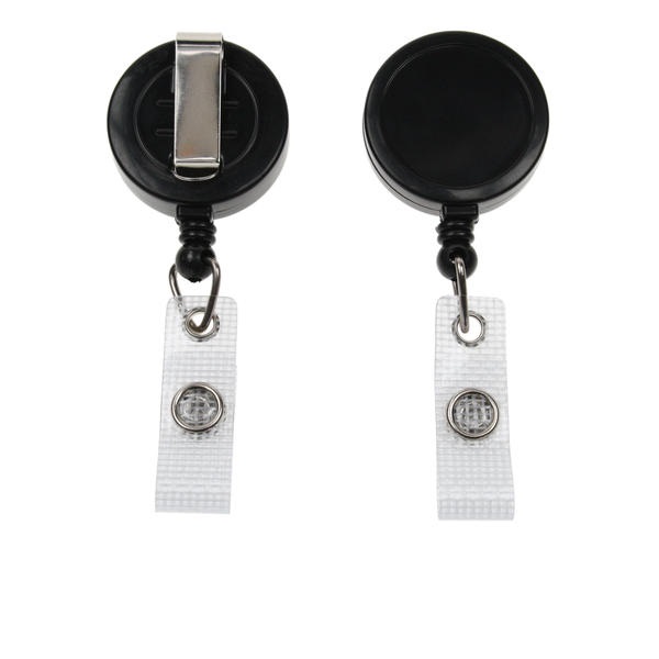 Bild på Black badge reel with belt clip and strap. 60270176 (DE,SE,NO,FI,RO,PL)