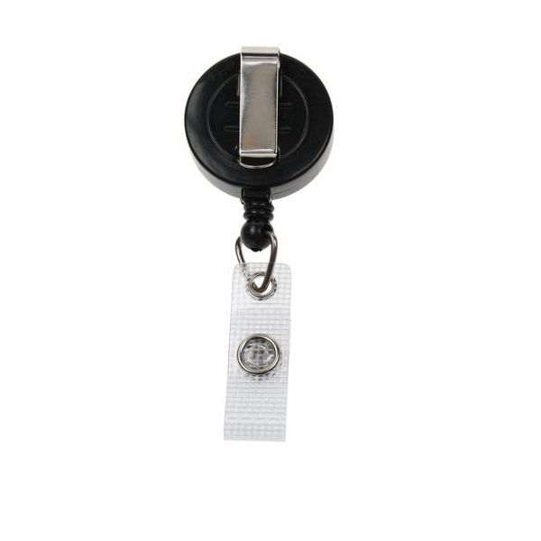 Bild på Black badge reel with belt clip and strap. 60270146 (DE,SE,NO,FI,RO,PL)