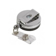 Bild på Black ID badge reel with belt clip and strap clip. 60270145 (DE,SE,NO,FI,RO,PL)