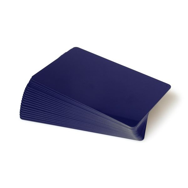 Bild på Blank dark blue cards - CR80 (BLUE CORE). 70102137 (DE,SE,NO,FI,RO,PL)