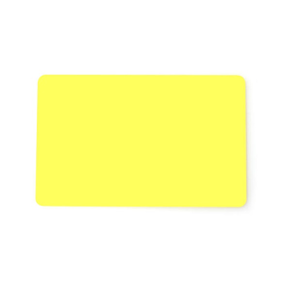 Bild på Blank yellow cards - CR80 (YELLOW CORE). 70102027 (DE,SE,NO,FI,RO,PL)
