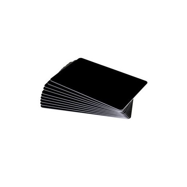 Bild på Blank black cards - CR80 (WHITE CORE). 70102039 (DE,SE,NO,FI,RO,PL)