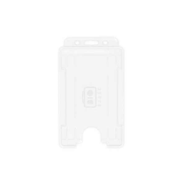 Bild på Bio badge Cardholder/carrying face open plastic white (horizontal/landscape). 60270472 (DE,SE,NO,FI,RO,PL)