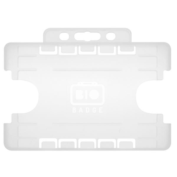 Bild på 2 sided/2 cards Bio Cardholder/carrying open face plastic frosted/clear (horizontal/landscape). 60270480 (DE,SE,NO,FI,RO,PL)