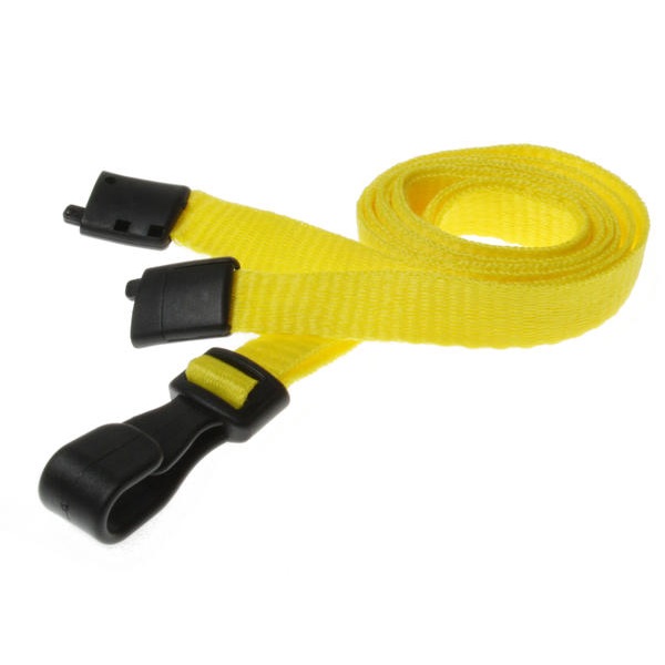 Bild på Yellow lanyard / Keyhanger 10 mm with plastic J clip - 100% polyester. 60270547 (DE,SE,NO,FI,RO,PL)