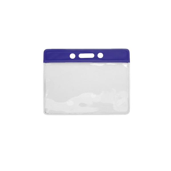 Bild på Card holder/carrying case soft plastic 86 x 54 mm. blue top/clear (horizontal/landscape). 60270318 (DE,SE,NO,FI,RO,PL)