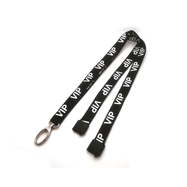 Bild på VIP black lanyard / keyhanger 15 mm with metal lobster clip. 60270590 (DE,SE,NO,FI,RO,PL)