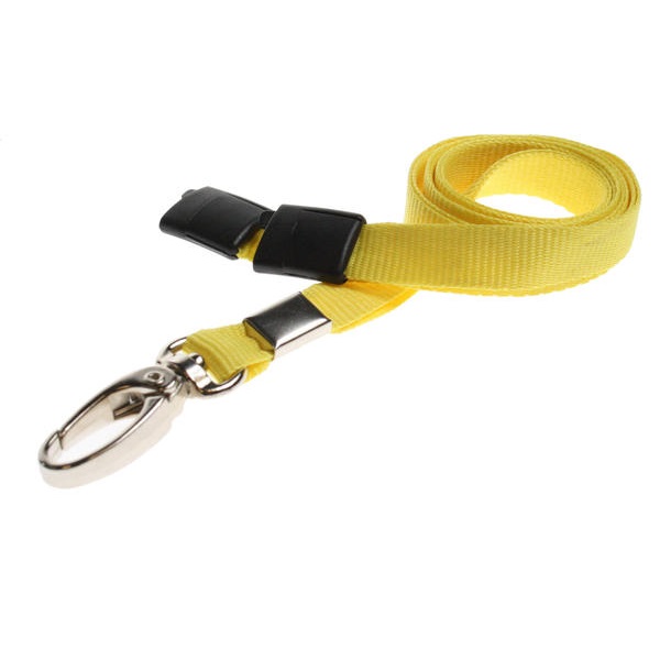 Bild på Yellow lanyard / keyhanger 10 mm with metal lobster clip. 60270567 (DE,SE,NO,FI,RO,PL)