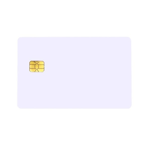 Picture of FM 4442 / SLE 4442 Contact Chip Blank White Plastic Cards - CR80. 70102037
