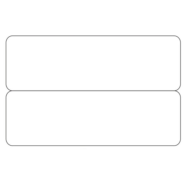 Picture of Blank white 2-up e.g. name tags / price tag cards - CR80. 70102045