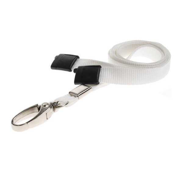 Bild på White lanyard / keyhanger 10 mm with metal lobster clip. 60270562 (DE,SE,NO,FI,RO,PL)
