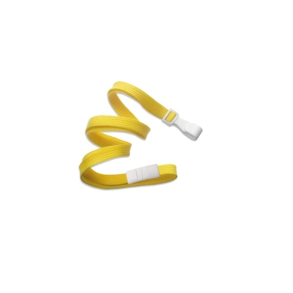 Bild på Yellow lanyard / Keyhanger 10 mm with plastic J clip - nylon. 60270507vud (DE,SE,NO,FI,RO,PL)