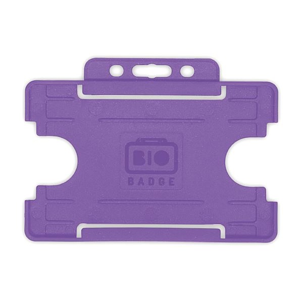 Bild på Bio badge Cardholder/carrying face open plastic purple (horizontal/landscape). 60270454 (DE,SE,NO,FI,RO,PL)