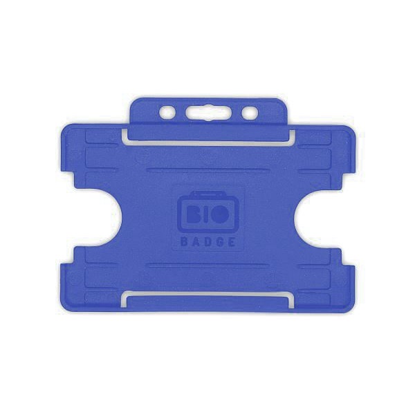 Bild på Bio badge Cardholder/carrying face open plastic blue (horizontal/landscape). 60270458 (DE,SE,NO,FI,RO,PL)