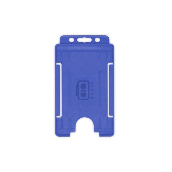 Picture of Bio badge Cardholder/carrying face open plastic blue (vertical/portrait). 60270478