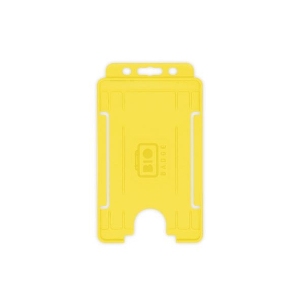Bild på Bio badge Cardholder/carrying face open plastic yellow (vertical/portrait). 60270477 (DE,SE,NO,FI,RO,PL)