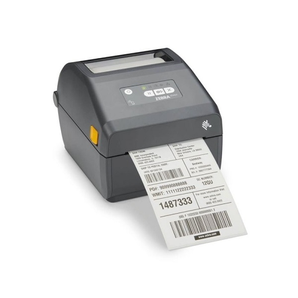 Bild på Zebra Direct Thermal Printer ZD421; 203 dpi, USB, USB Host, Modular Connectivity Slot, 802.11ac (WIFI), BT4, ROW, EU and UK Cords, Swiss Font, EZPL. ZD4A042-D0EW02EZ (DE,SE,NO,FI,RO,PL)