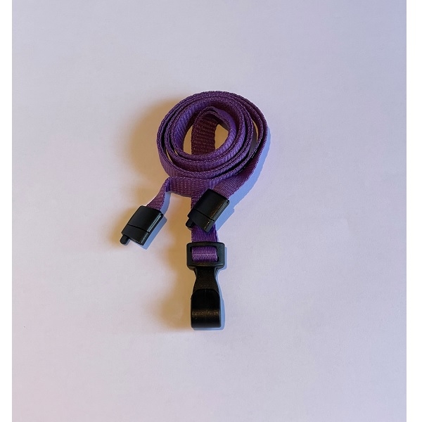Bild på Purple lanyard / Keyhanger 10 mm with plastic J clip - polyester. 60270544_1 (DE,SE,NO,FI,RO,PL)