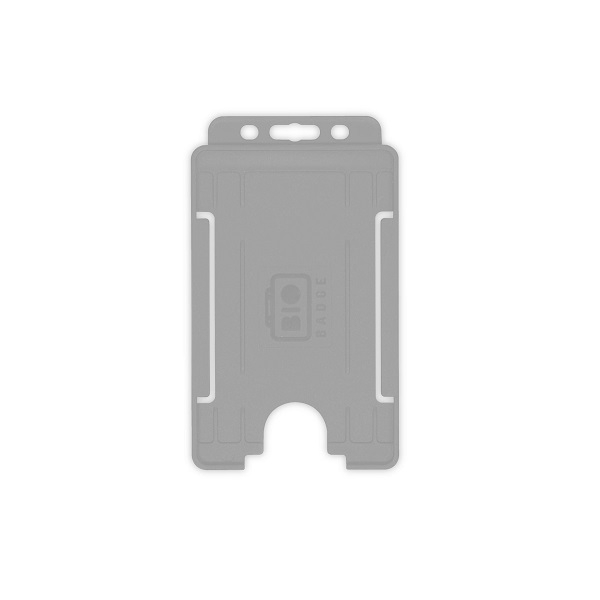 Bild på Gray bio badge Cardholder/carrying face open plastic (vertical/portrait). 60270461 (DE,SE,NO,FI,RO,PL)