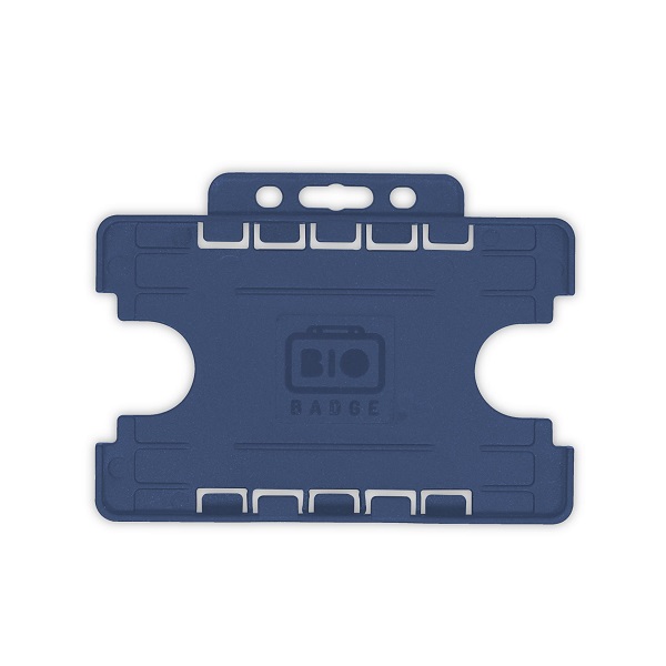 Bild på Blue 2 sided/2 cards Bio Cardholder/carrying open face plastic (horizontal/landscape). 60270488 (DE,SE,NO,FI,RO,PL)