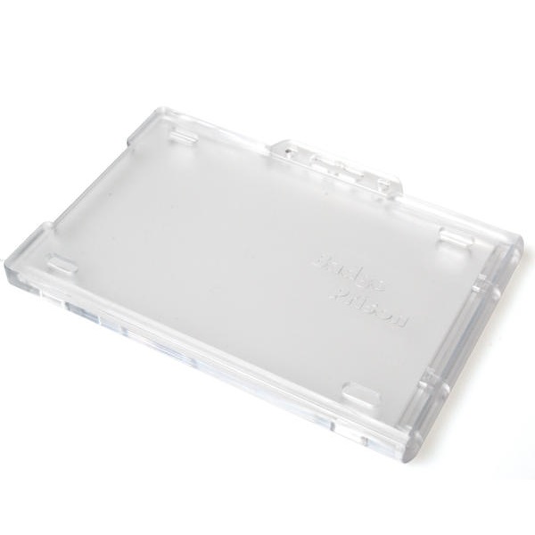 Bild på Enclosed Badge Prison Permanently Locking card holder / carrying case rigid plastic (horizontal / landscape). 60270279 (DE,SE,NO,FI,RO,PL)