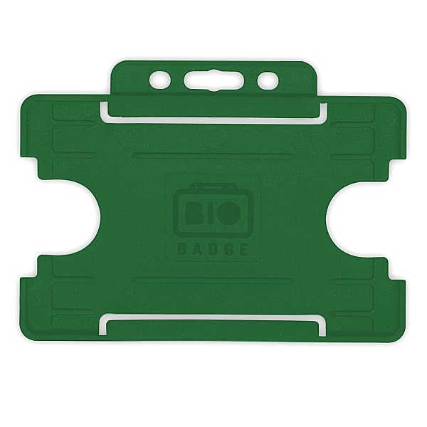 Bild på Bio badge Cardholder/carrying face open plastic green (horizontal/landscape). 60270456 (DE,SE,NO,FI,RO,PL)