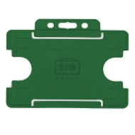 Bild på Bio badge Cardholder/carrying face open plastic green (horizontal/landscape). 60270456 (DE,SE,NO,FI,RO,PL)