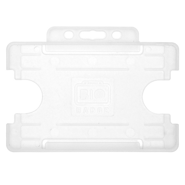 Bild på ID-bricka för bio, kortfodral/bärsida öppen plast, frostad/klar (horisontell/landskap). 60270450