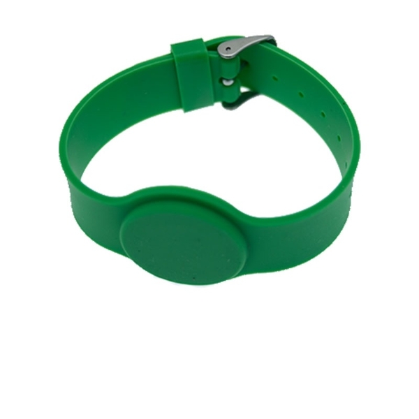 Bild på Green wristband 13.56 1KB Adjustable strap. 70105016 (DE,SE,NO,FI,RO,PL)