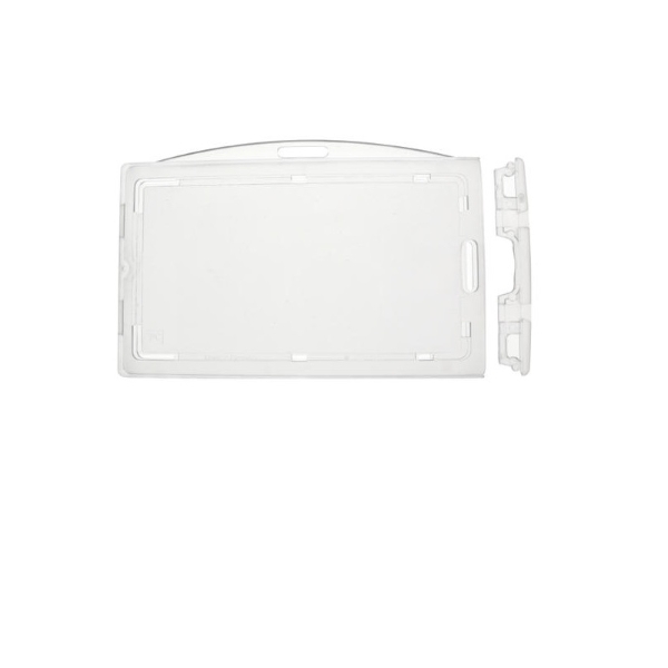 Bild på Enclosed ID Badge Lockable card holder / carrying case rigid plastic Premium (horizontal / landscape). 60270281 (DE,SE,NO,FI,RO,PL)