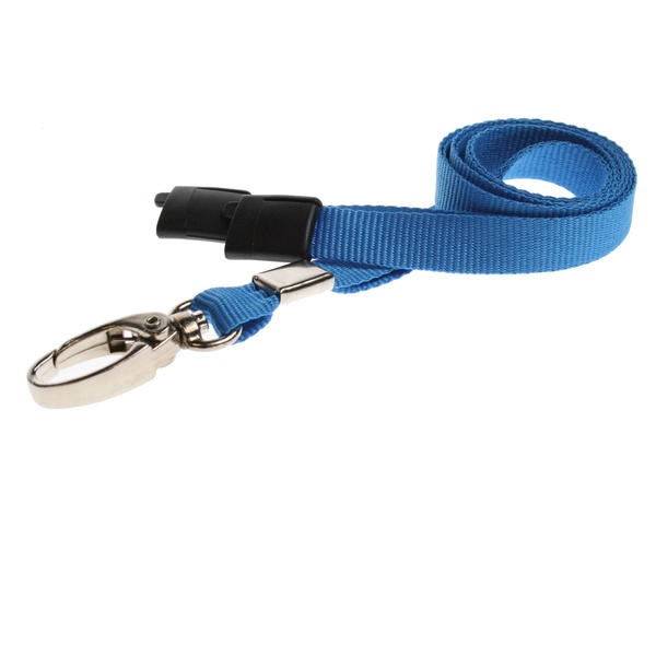 Bild på Light Blue lanyard / keyhanger 10 mm with metal lobster clip. 60270568 (DE,SE,NO,FI,RO,PL)