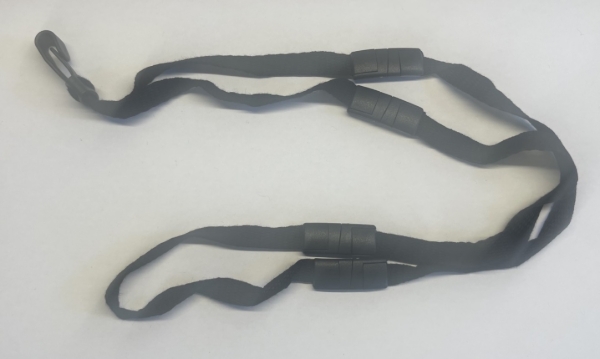 Bild på Säkerhetssnöre svart / Nyckelband 10 mm med 4 brytbara och plast-J-klämma. 60270240