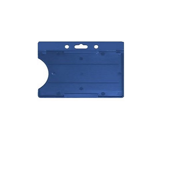 Bild på ID Cardholder/carrying badge face open plastic blue (horizontal/landscape). 60270197vud (DE,SE,NO,FI,RO,PL)