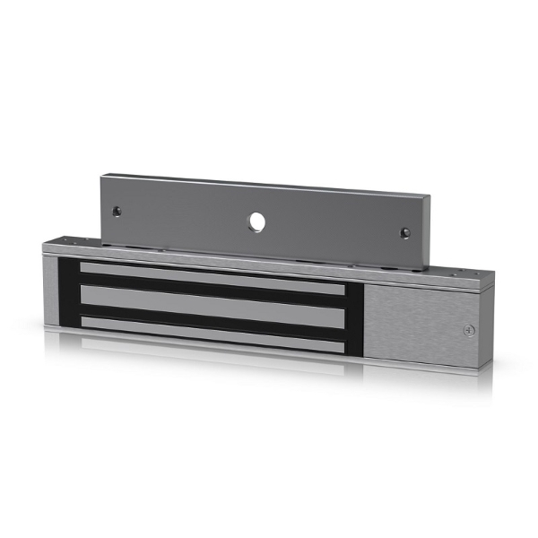 Bild på Ubiquiti UniFi Magnetic Lock holds up to 270 kg. Fail-safe magnetic lock for inswing and outswing doors that connects to a UniFi Access Hub. UA-LOCK-MAGNETIC-270KG (DE,SE,NO,FI,RO,PL)