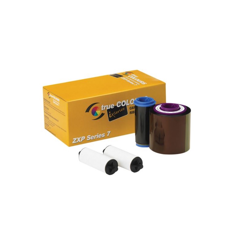 Bild på Zebra series 7 ZXP7 4-color ribbon/dye film (YMCKO) 750 print. Zebra 800077-742EM. ZEB-800077-742EM (DE,SE,NO,FI,RO,PL)