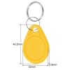 Bild på Yellow rewriteable Key fob 13.56 MHz. 13.56 Compatible 1K Magic UID – Changeable UID. Keyfob. 70102947 (DE,SE,NO,FI,RO,PL)