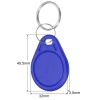 Bild på Blue rewriteable Key fob 13.56 MHz. 13.56 Compatible 1K Magic UID – Changeable UID. Keyfob. 70102948 (DE,SE,NO,FI,RO,PL)