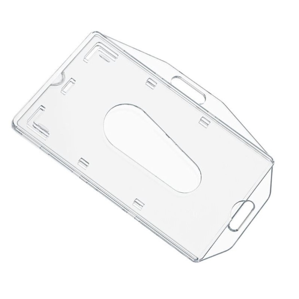Bild på ID Badge/Badge Holder. Enclosed card holder / carrying case rigid plastic (horizontal/landscape or vertical/portrait). 60270271 (DE,SE,NO,FI,RO,PL)