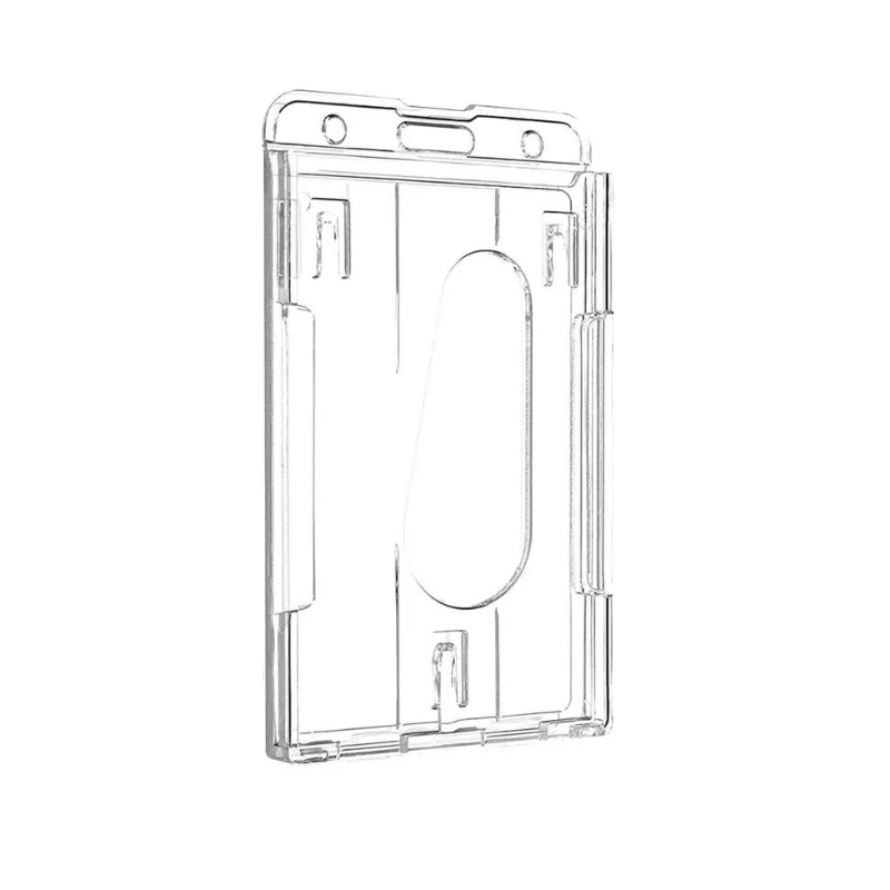 Picture of 3 card cardholder / carrying case rigid plastic (vertical/portrait). 60270264