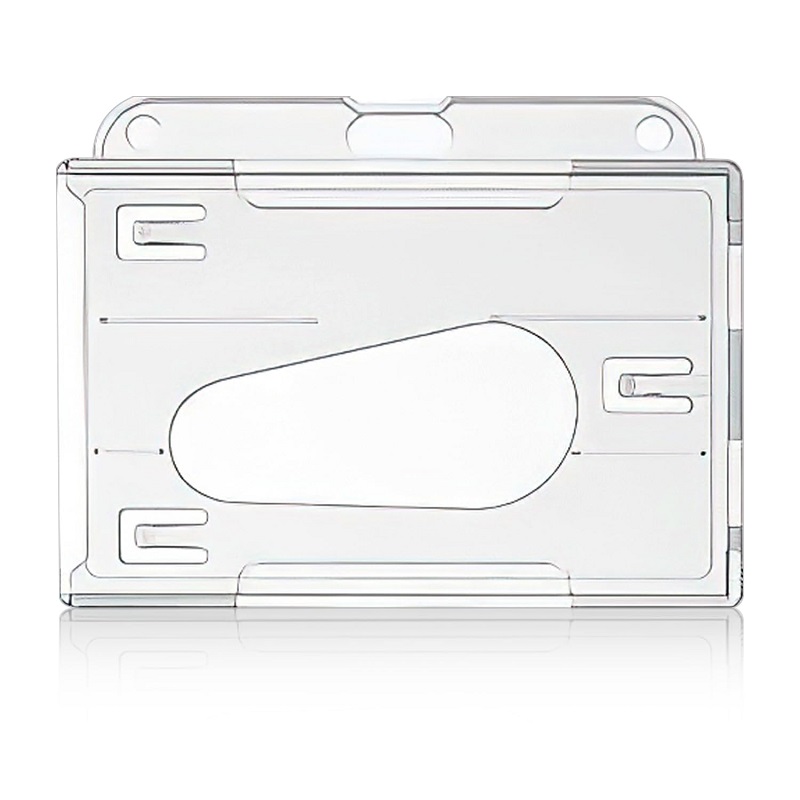 Picture of 3 card cardholder / carrying case rigid plastic (horizontal/landscape). 60270265